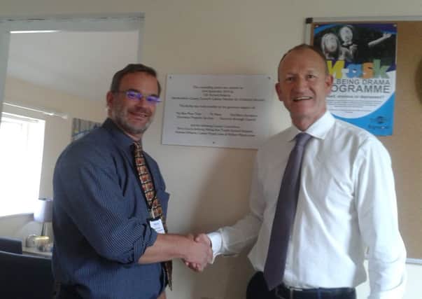Councillor Richard Roberts and William Allen