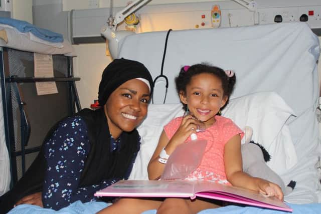 Nadiya Hussain visits Starfish Ward at Watford Hospital