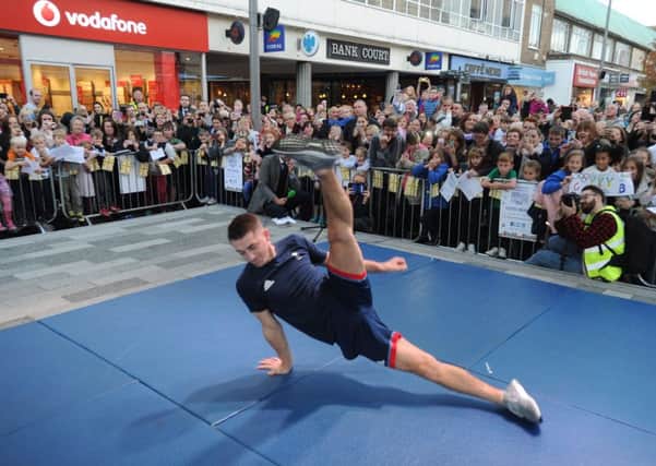 Max Whitlock received a grand welcome to Hemel Hempstead on Wednesday.