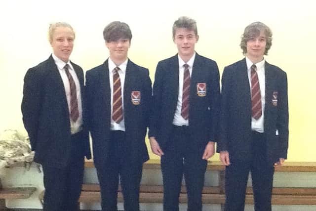 Tring School boys swim team.