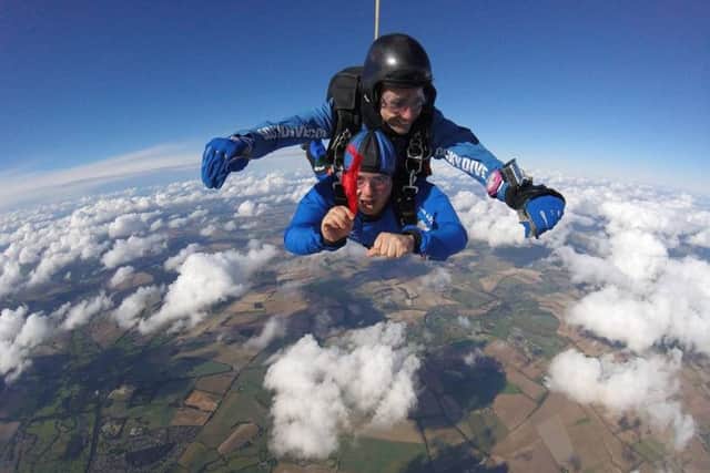 Martin Rees freefalling from 15,000 ft