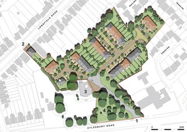 A bird's eye view of the potential Tring Heights development