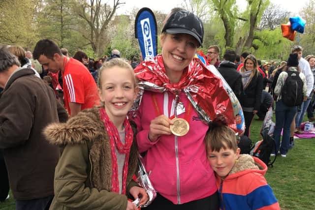 Vicky with her son Charlie and daughter Eva
