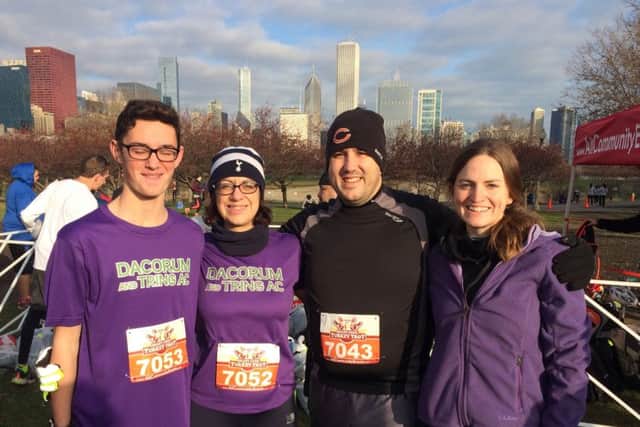 Denise Burford and son Luke in Chicago.