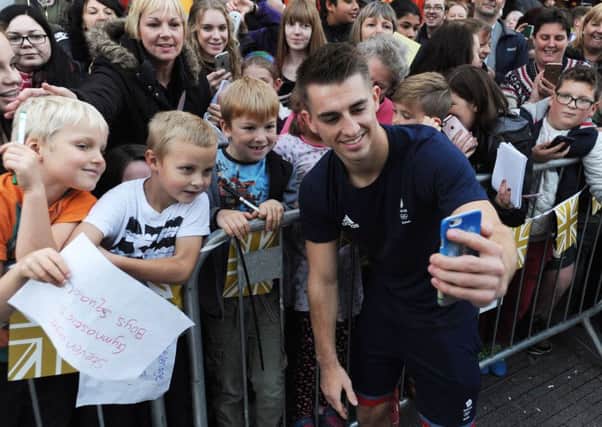 Max Whitlock received a grand welcome to Hemel Hempstead