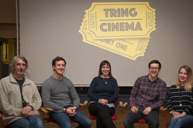 Tring Cinema volunteers, from left: Marc Savitsky, Jarvis Osborne, Steffi Buse, Lee and Ciara Kennedy-Washington