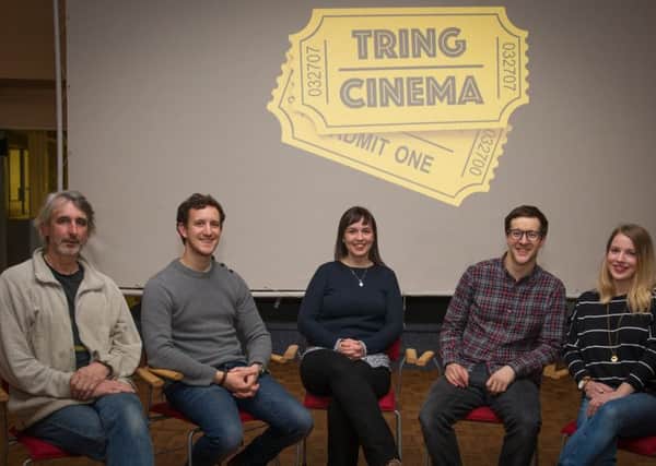 Tring Cinema volunteers, from left: Marc Savitsky, Jarvis Osborne, Steffi Buse, Lee and Ciara Kennedy-Washington