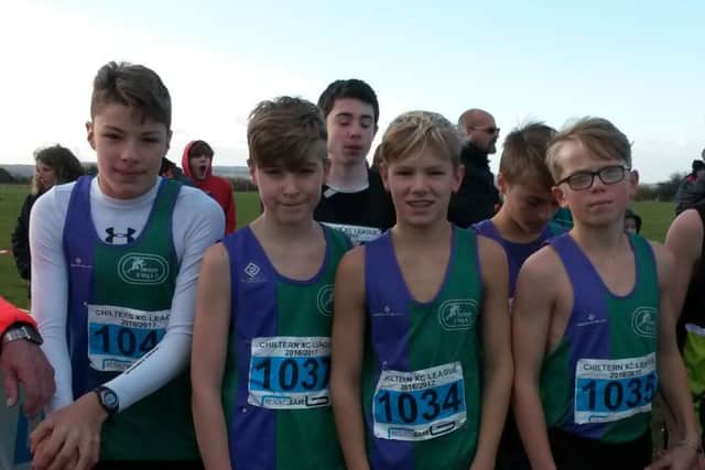 D&T U13 boys: From left, Jack Raine, Sam Burnell, Thomas Ashton, Tom Durrant and Jamie Bailey. PNL-160512-093611002