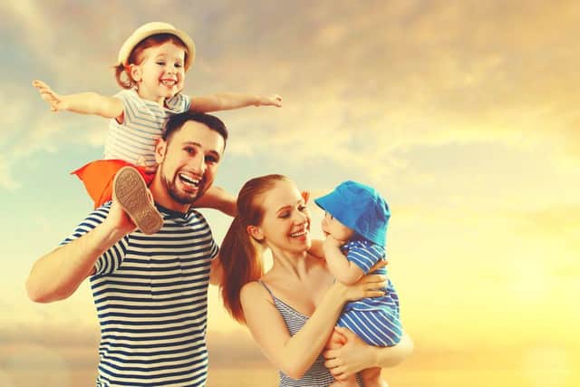 Signs of success include being happy... and having well-behaved kids