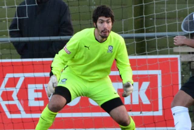 Xavi Comas in action for Kings Langley.
