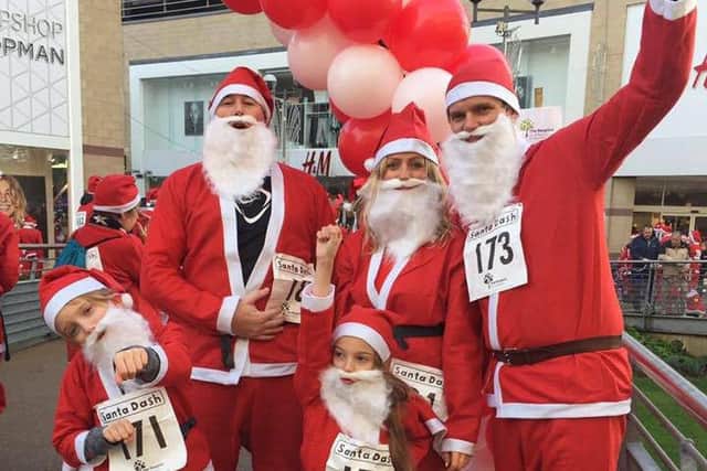 Harriers at the Santa Run.