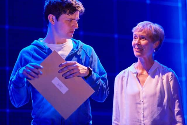 Joshua Jenkins and Geraldine Alexander in The Curious Incident of the Dog in the Night-Time.