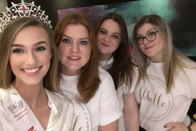 Karen, Abbey and Ellen with Miss Hertfordshire Francesca Handley