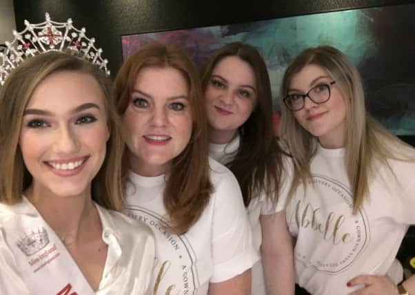 Karen, Abbey and Ellen with Miss Hertfordshire Francesca Handley