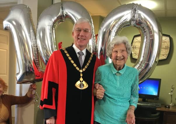 Vera with the Mayor of Dacorum