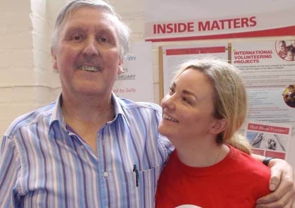 Emma Cooper. pictured with her father Frank O'Rourke, who died of bowel cancer aged 57