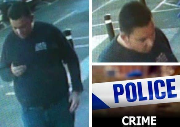 Hertfordshire Constabulary have released these CCTV images of a man they want to speak to in connection with the alleged fraud and hoodwink of a man in his 80s in Adeyfield West