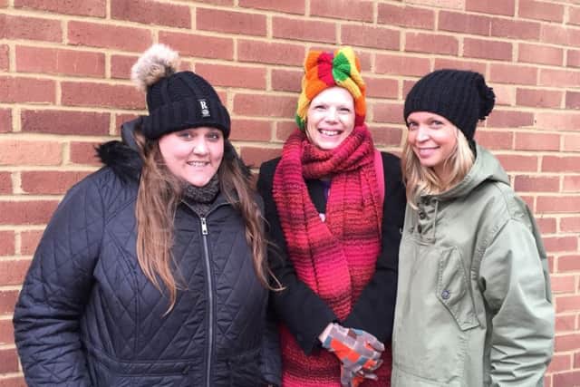 Lisa Hartley, Sue Hampton and Flip Pike of People Not Borders