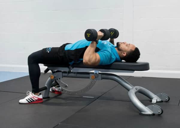 The chest press is a must for anyone training