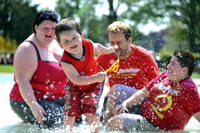 The splash park would provide enjoyment for families according to Andrew Williams