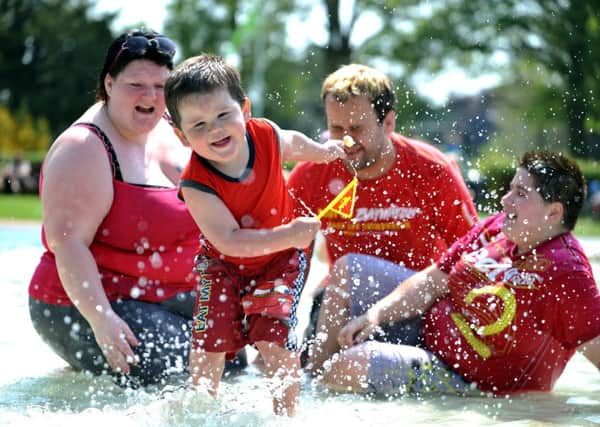 The splash park would provide enjoyment for families according to Andrew Williams