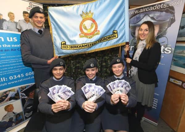 Air cadets from the 1113 Berkhamsted Squadron of the Air Training Corps