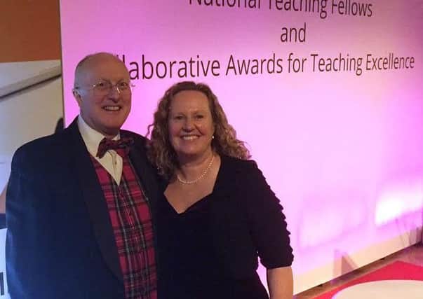 Dr Sharon Edwards at the award ceremony