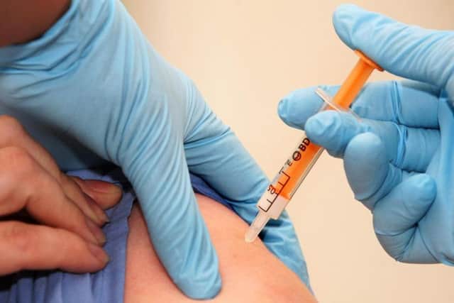 The flu vaccine has been given to a large percentage of staff at the Trust