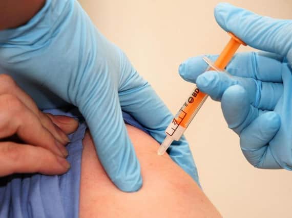 The flu vaccine has been given to a large percentage of staff at the Trust