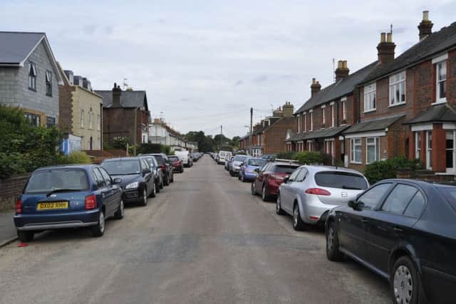 Streets in Boxmoor are crowded with parking from commuters