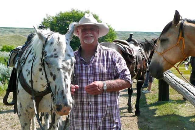 Riding the range: Alan Wooding lived out a boyhood dream on a Canadian ranch.