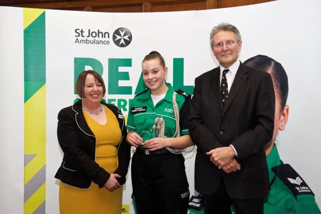 Beth Smith, centre, at the awards ceremony
