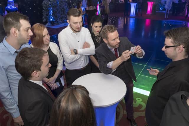 Magician at the Amazon Hemel Hempstead party