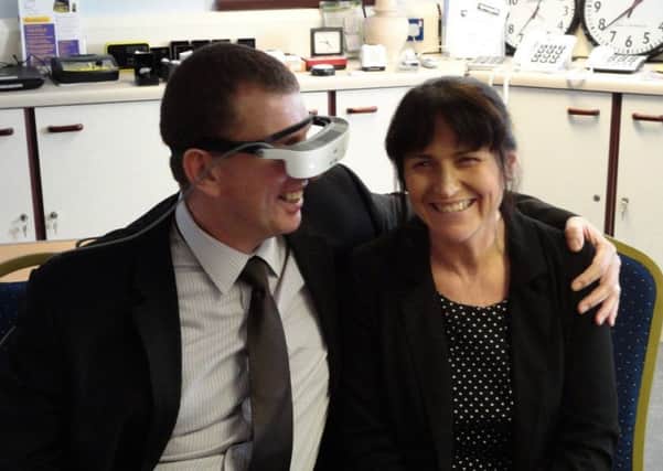 Brian Casey sees his wife Beverly for the first time