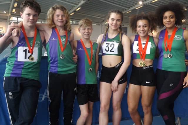 From left, Ralph Williams, Haydn Williams, William Ashton, Tia Stonehouse, Marli Jessop and Remi Jessop