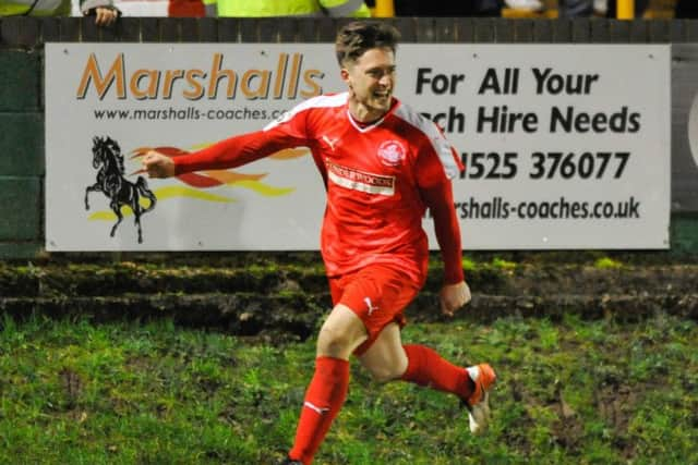 With 23 goals, Robinson was behind only Maidenhead's Dave Tarpey in the National League South scoring charts. Picture by Terry Rickeard