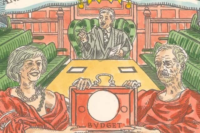 The Mother of Parliaments: Annual Division of Revenue by Adam Dant, 2017. Copyright Adam Dant