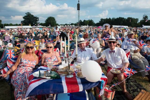 British picnic and fun at Hatfield House