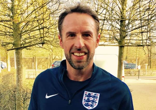 England manager Gareth Southgate lends his support to the Nikki Cross fun day and football match