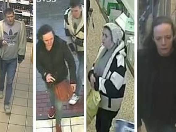 Police want to speak to the people pictured in these CCTV images