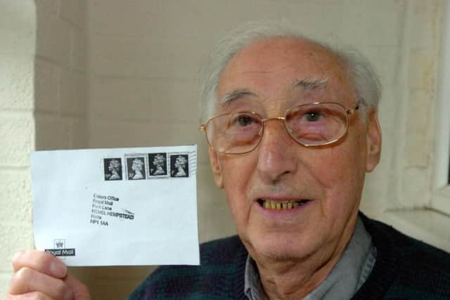 Les featured in the Gazette in 2007 after a mix up with Royal Mail