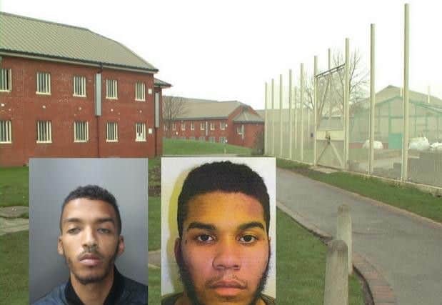 Remo White-Channer (left) and Romaine Gayle have been sent to jail