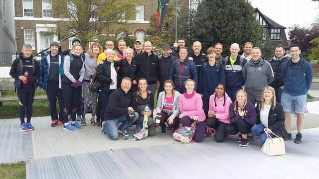 Gade Valley Harriers' London Marathon runners
