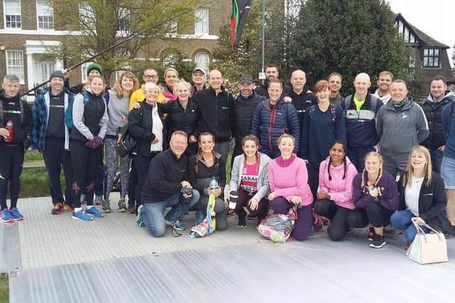 Gade Valley Harriers' London Marathon runners