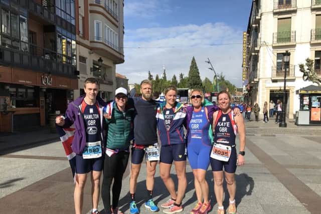 Dacorum & Tring members in Spain for the Duathlon