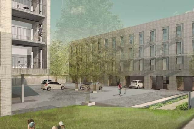 Another graphic of how the flats would look