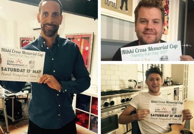 Rio Ferdinand, James Corden and Niall Horan have all urged residents to end the memorial day