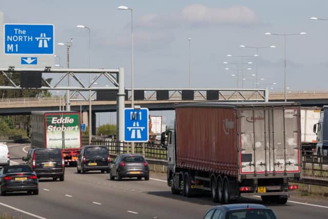 Variable speed camera on the M1 motorway