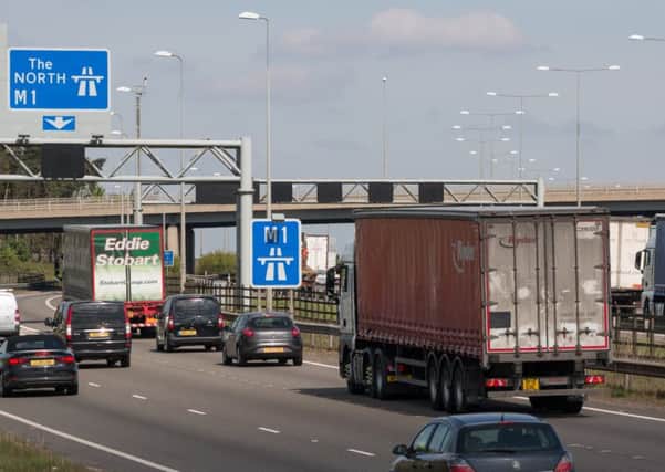 Variable speed camera on the M1 motorway