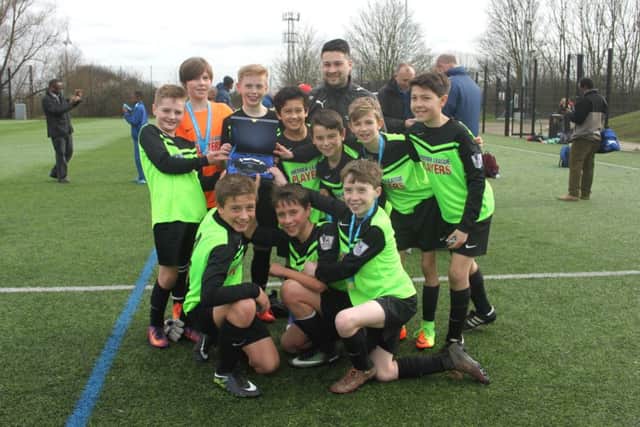 The Dacorum playing squad: Harry Ardley, Tom Craddock, Jack Jenkins, Josh Mullins, Albert Eames, Reece Miles, Archie Fitzgerald, Evan Napier, Finlay Lawless, Thomas Willetts and Kian Dickens.